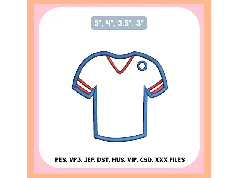Football Bag Tag Applique Embroidery Bundle,  2