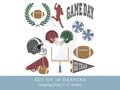 Football Embroidery Design SET OF 10